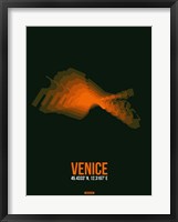 Framed Venice Radiant Map 2