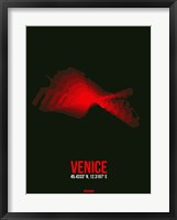 Framed Venice Radiant Map 3