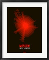 Framed Moscow Radiant Map 1