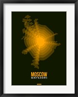 Framed Moscow Radiant Map 2