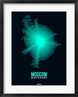 Framed Moscow Radiant Map 3