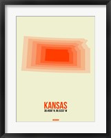 Framed Kansas Radiant Map 1