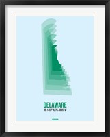 Framed Delaware Radiant Map 2