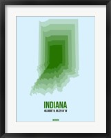 Framed Indiana Radiant Map 2