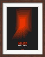 Framed Indiana Radiant Map 4