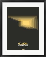 Framed Oklahoma Radiant Map 4