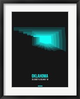 Framed Oklahoma Radiant Map 6