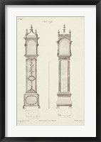 Chippendale Clock Cases I Framed Print