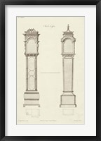 Chippendale Clock Cases II Framed Print