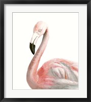Framed Watercolor Flamingo