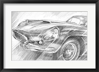 Framed Sports Car Study II