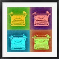 Framed Vintage Typewriter Pop Art 1