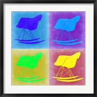 Framed Eames Rocking Chair Pop Art 1