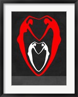 Framed Red and White Heart