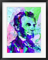 Framed Lincoln Watercolor