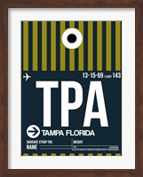 Framed TPA Tampa Luggage Tag 2