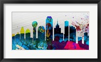 Framed Dallas City Skyline