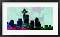 Framed Seattle City Skyline