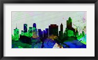 Framed Tulsa City Skyline