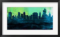 Framed Tulsa City Skyline