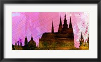 Framed Prague City Skyline