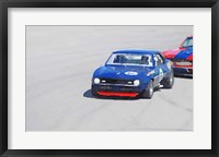 Framed Chevy Camaro on Race Track