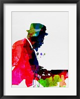 Framed Thelonious Watercolor