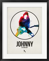 Framed Johnny Watercolor Circle