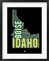 Framed Idaho Word Cloud 1