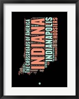 Framed Indiana Word Cloud 1