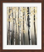 Framed Golden Birch II