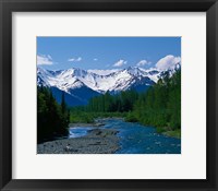 Framed Chugach Mountains, Alaska