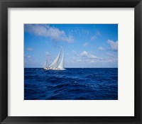 Framed Sailboat in the Bahamas