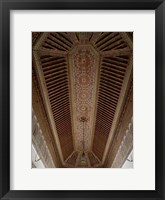 Framed Highly Decorated Roof of Palais Bahia, Marrakesh, Morocco