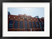 Framed Facade of the Lucas Oil Stadium, Indianapolis, Indiana