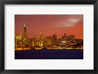 Framed San Francisco Financial District at Dusk, San Francisco, California