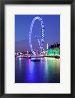 Framed Millennium Wheel, London County Hall, Thames River, London, England