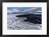 Framed Lava and Snow at the Holuhraun Fissure, Bardarbunga Volcano, Iceland.