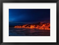 Framed Glowing Lava, Iceland