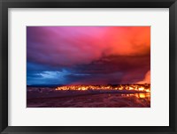 Framed Glowing Lava and Skies at the Holuhraun Fissure, Iceland