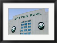 Framed Cotton Bowl Stadium, Fair Park, Dallas, Texas