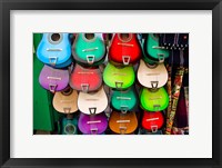 Framed Colorful Guitars, Downtown Los Angeles