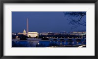 Framed Washington Monument, Lincoln Memorial, Capitol Building, Washington DC