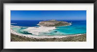 Framed Balos Beach, Gramvousa Peninsula, Crete, Greece