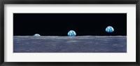 Framed Earth Viewed From The Moon