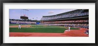 Framed Dodgers vs. Yankees, Dodger Stadium, California