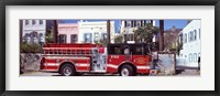 Framed Fire Truck, Charleston, South Carolina