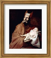 Framed Saint Simeon with the Christ child