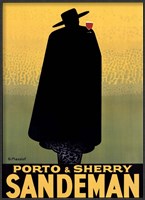 Framed Porto & Sherry Sandeman 1931