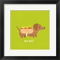 Good Dogs Dachshund Bright Framed Print